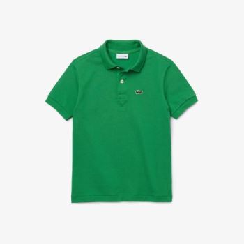 Lacoste Petit Piqué Polo Dětské - Polo Zelene | CZ-Qs0WPQ